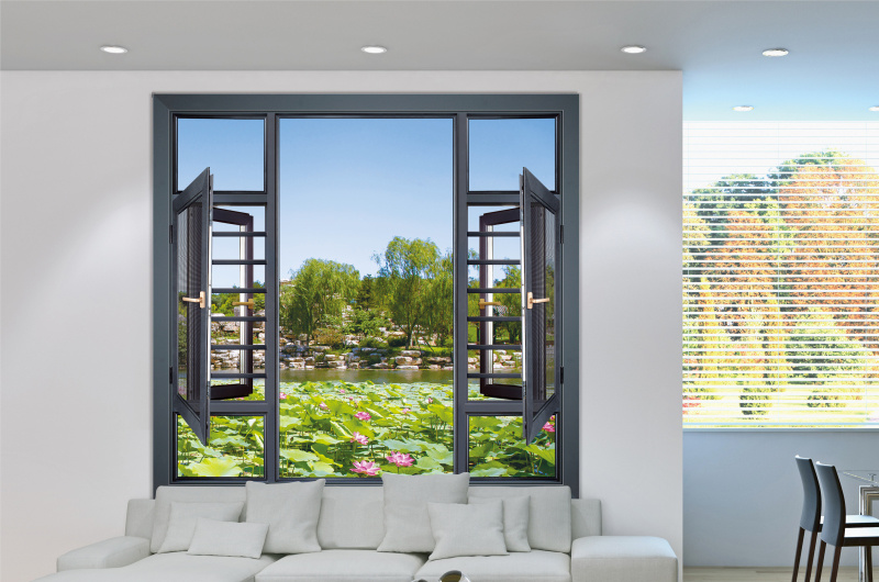 113 series broken bridge casement window with seven-cavity full 2.0 wall thickness